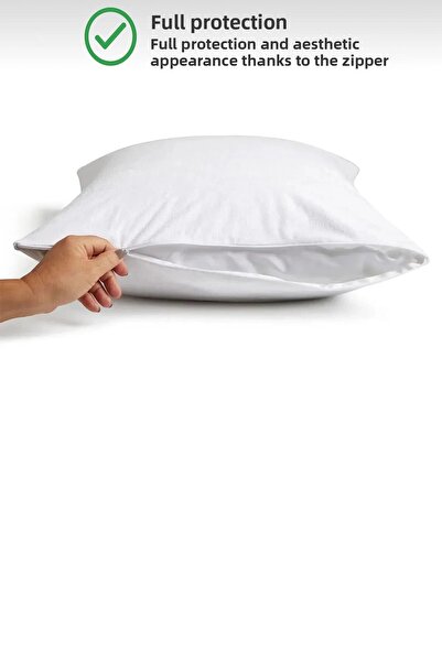 Combin Pillow Cover Waterproof Non-Sound-Proofing Pillow Cover Case 4 Pieces