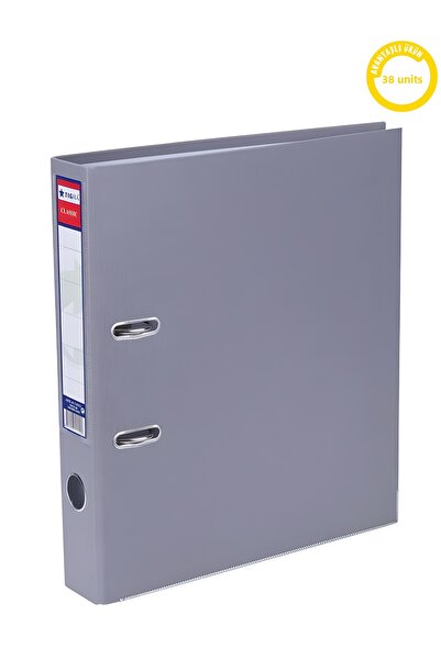 Tigra Classic Narrow Plastic Folder 30-Piece Box Gray Office Folder