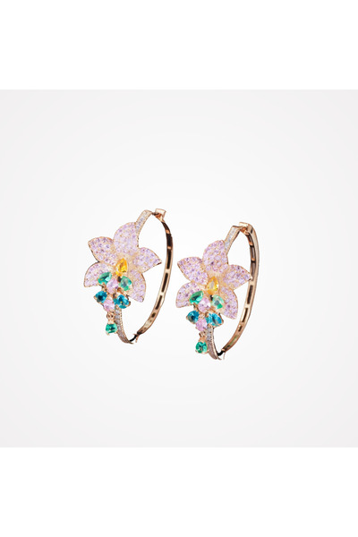 la nuit jewellery Fiorituna Zircon Earrings