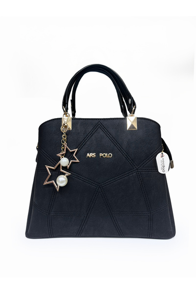 westbag Kadın Butterfly Siyah El Ve Omuz Çantası Kol Çantası Charm Detaylı