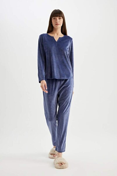 DeFacto Kadın Knitted Sets A3356ax D.purple
