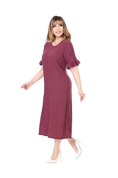 rotop Φόρεμα ημέρας, κοντά μανίκια με βολάν στο τελείωμα