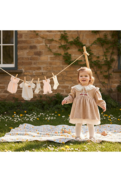 Cumino فستان كلاريس للفتيات 9-12-18-24 شهرًا