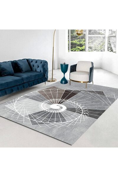 Arabest Rectangular Area Rugs,Soft Indoor Plush Geometric Textured Area Rugs for Living Room,160 x 230cm
