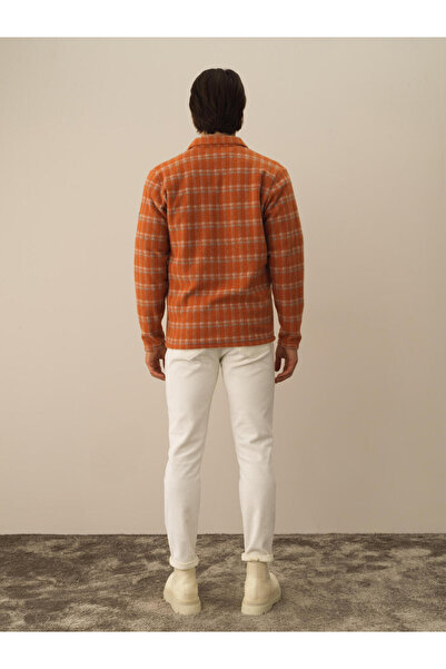 Xint Erkek Turuncu Regular Fit Desenli Sweatshirt