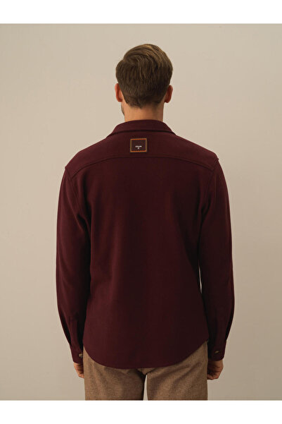 Xint Erkek Bordo Regular Fit Gömlek Ceket