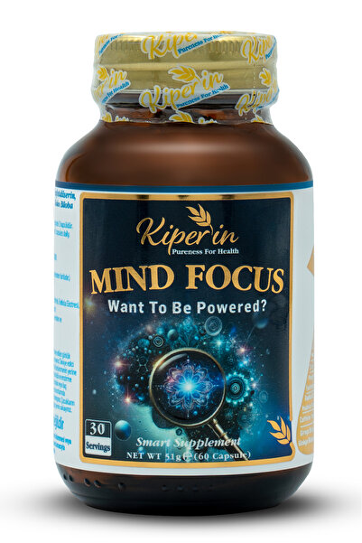 Kiperin Mind Focus Aslan Yelesi Mantarı, Sitikolin, Rhodiola, L-Theanin .. (1440mg) | Akıllı Gıda Takviyesi