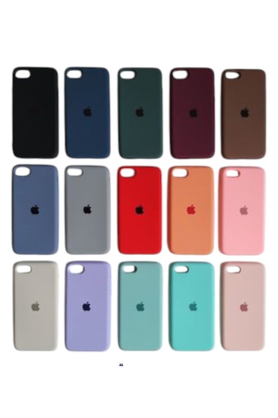iPhone SE 2020 Arka Kapak Pil Kapağı Cam Ürün KIRMIZI RENK