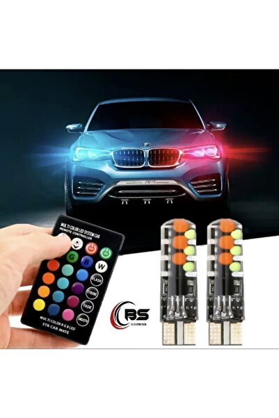 Cin Tiger Marketing T10 Led Kumandalı 16 Renk Ve Seçeneği Ile Park Lambası Rgb Kumandalı