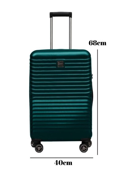 louisiana polo Orta Boy %100 Polikarbon Valiz Petrol 1811