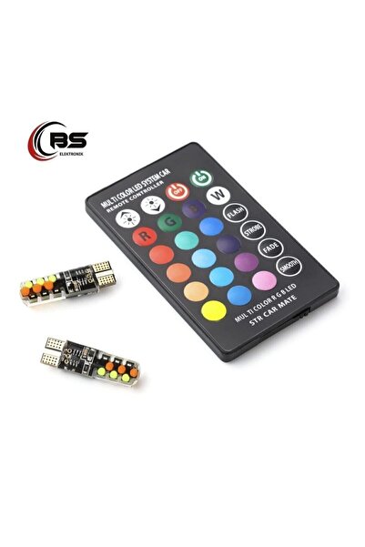 Cin Tiger Marketing T10 Led Kumandalı 16 Renk Ve Seçeneği Ile Park Lambası Rgb Kumandalı