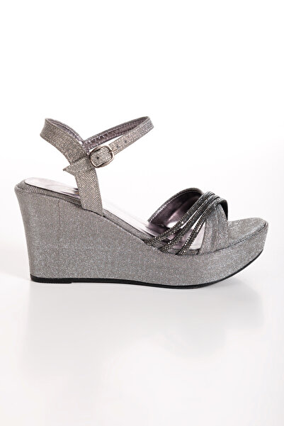 DYG STORE Platinum Stone Stylish Women's Wedges Shoes