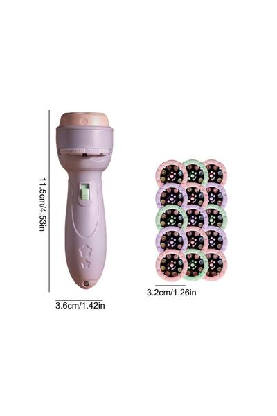 Choice لعبة مصباح يدوي أرجواني بـ 120 نمطًا للأطفال، مصباح ضوئي، جهاز عرض رسو...