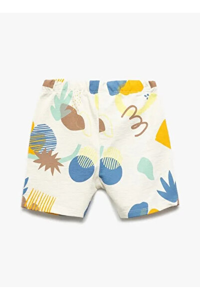 Koton Elastic Waist Regular Fit Ecru Boys Shorts 5Smb40003Tk
