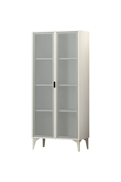 Avmpark Mila Raflı Şeffaf Kapaklı Çok Amaçlı Kitaplık