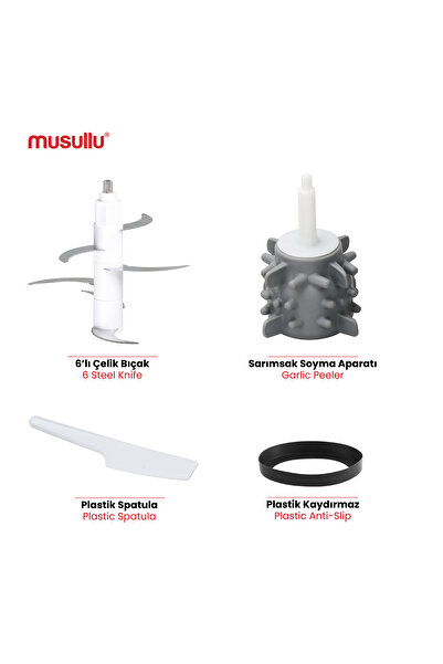 Musullu RONDO DOĞRAYICI - 3 Litre (Rendeli)