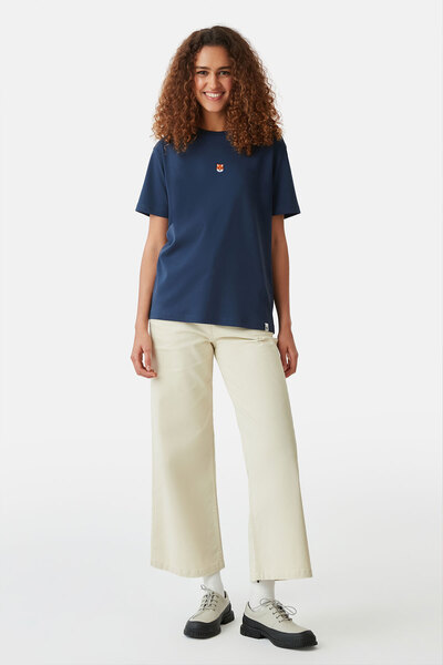 WWF Market Червона лисиця голова Преміум футболка - Синя