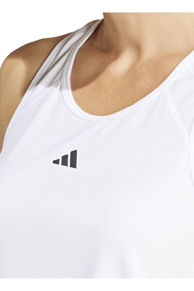 adidas IS4034 TR-ES MIN TK Beyaz O Yaka Normal Kalıp Atlet