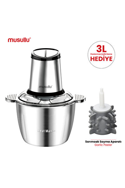 Musullu Rondo Doğrayıcı 3 Lt 6 Bıçaklı Msl-1222-3