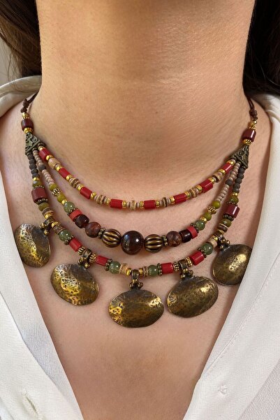 lumosart Üç Katmanlı Bohem Kolye