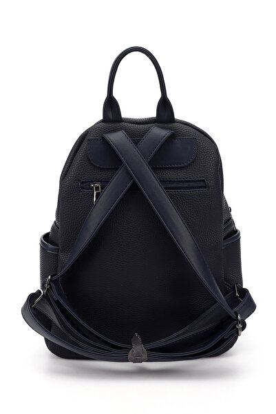 GÖNDERİ(R) Navy Blue Antique Gön Large Size Women's Backpack B6810