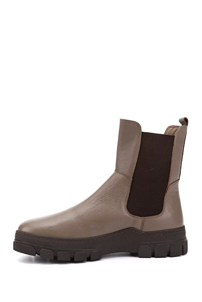 GÖNDERİ(R) Kadın / Kız Vizon Floter Kauçuk Taban Hakiki Deri Chelsea Bot