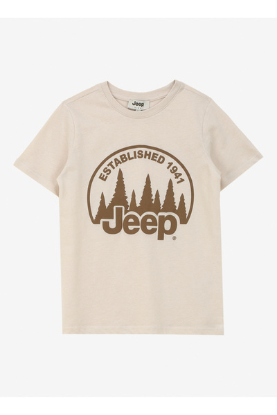 Jeep Baskılı Taş Erkek Çocuk T-Shirt J4SB-TSH9