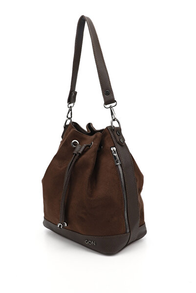 GÖNDERİ(R) Жіноча сумочка з замші з рюшами на плечах і спинці