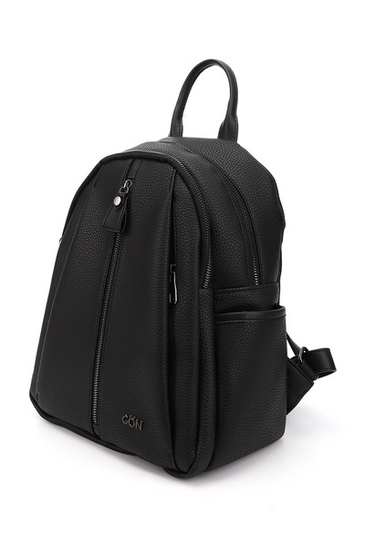 GÖNDERİ(R) Black Gön Large Size Women's Backpack B6810