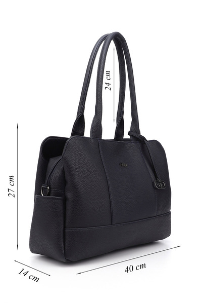 GÖNDERİ(R) DARK BLUE Large Size Women's Shoulder Bag B6859
