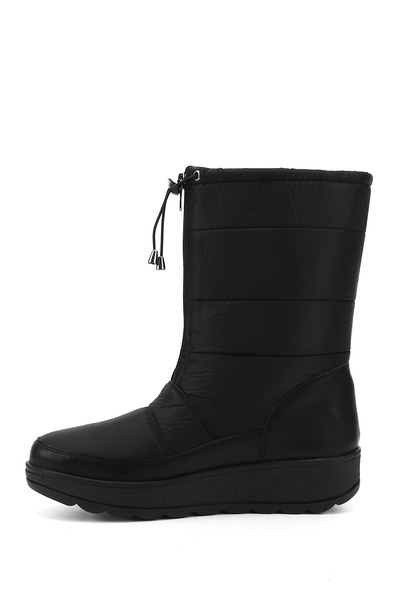 GÖNDERİ(R) Women/Girls Black Zippered Thermo Sole Comfort Snow Boots