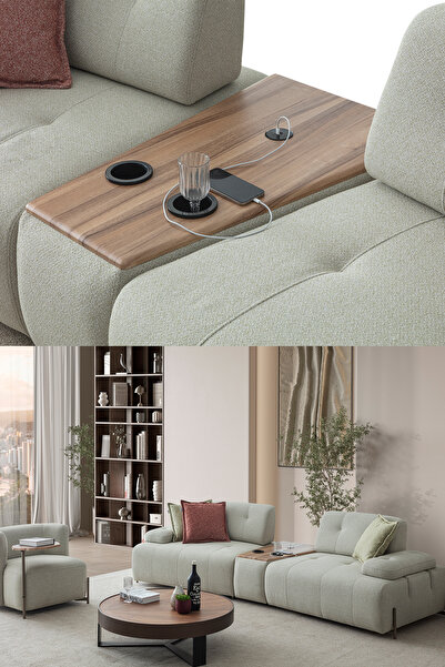 Eymense Lima Koltuk Takımı 3+1+Piyon Yeşil