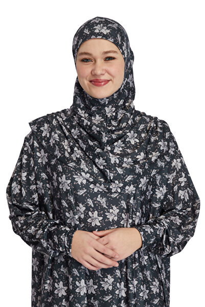 manolyaşal islamic hijab فستان صلاة عملي من قطعة واحدة بنمط ماغنوليا