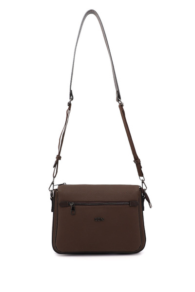 GÖNDERİ(R) حقيبة كتف نسائية متوسطة الحجم باللون البني Q6812