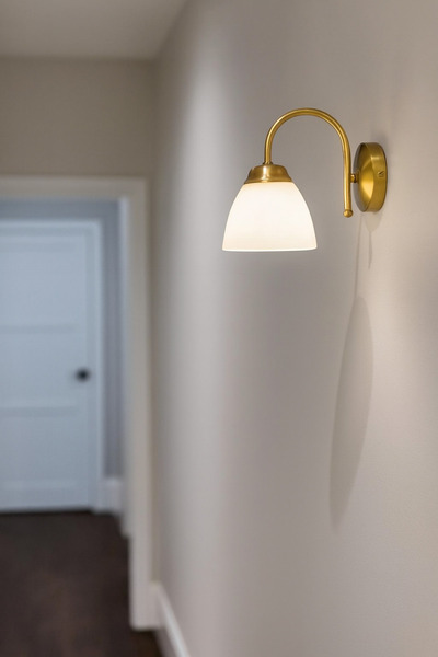 Modavize Living Room - Kitchen - Bedroom Classic Antique Color Rustic Modern White Opal Glass Sconce