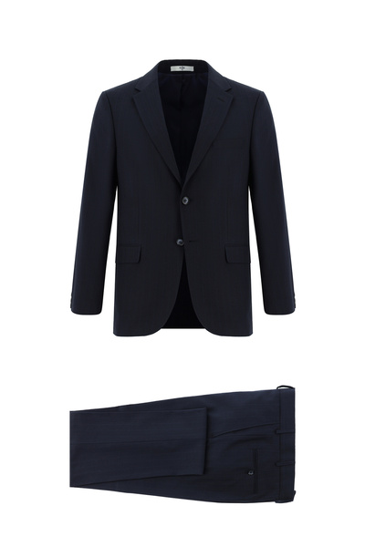 Kiğılı بدلة مخططة كلاسيكية بقصة ضيقة