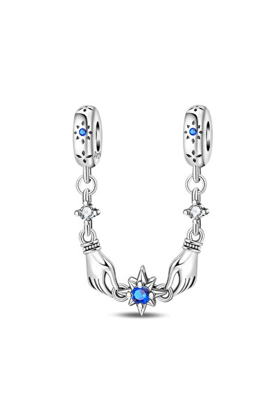 Choice PAC1677 New 925 Sterling Silver Clover Daisy Flower Star Moon Pavé Safety Chain Bow Necklace Bracele