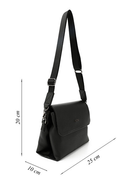 GÖNDERİ(R) Women/Girls Black Long Strap Shoulder Bag