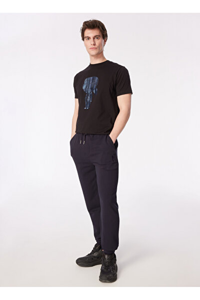 Karl Lagerfeld Lastikli Bel Slim Fit Lacivert Erkek Eşofman Altı 705893500900