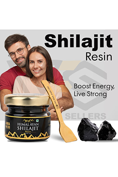 Aura Matri Himalayan Saf Shilajit Mumiyo Resin | Yüksek Fulvik Asit Oranı | 20 gr (100PORSİYON)