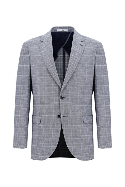 Kiğılı Regular Fit Plaid Linen Blended Suit