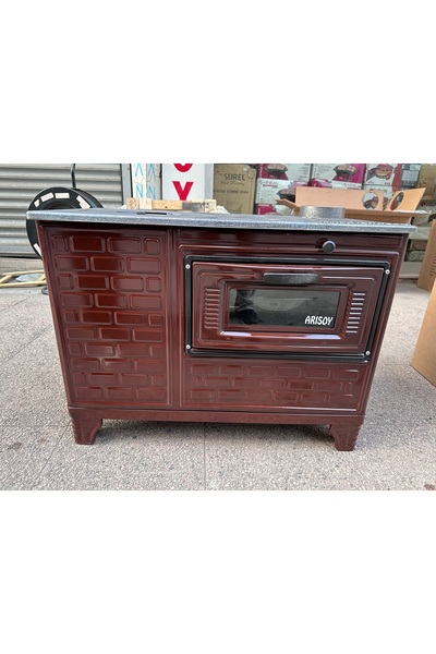 Elit Arısoy Emaye Kuzine Kovalı Soba Odun Kömür Sobası