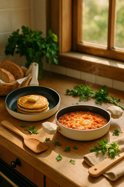 Gigilli GAL Tava Sahan Seti (Krem)