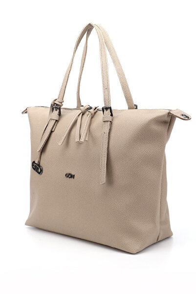 GÖNDERİ(R) Жіноча бежева сумка з довгими ручками та ременем через плече