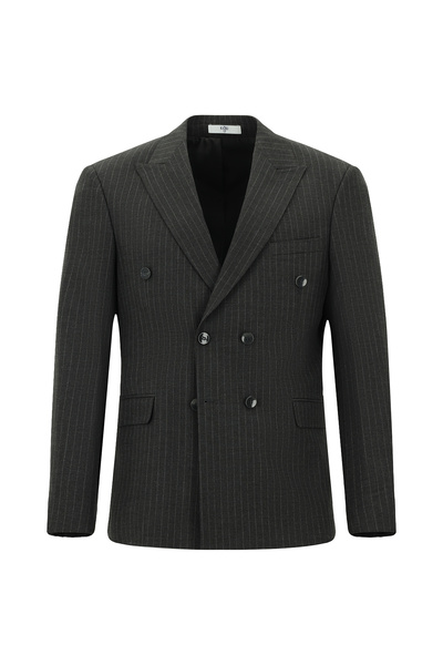 Kiğılı Slim Fit Slim Fit Striped Double-Breasted Suit