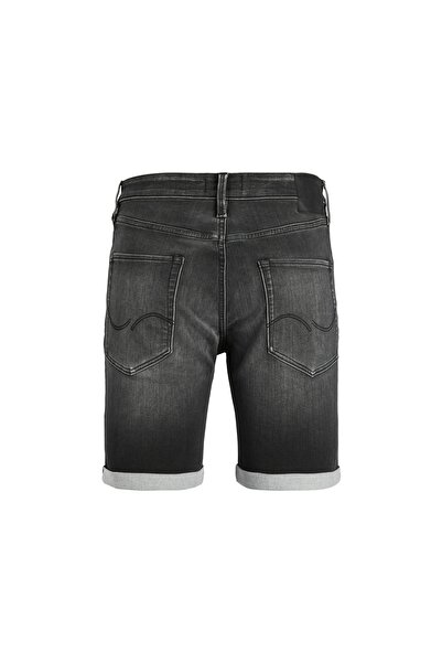 Jack & Jones Siyah Erkek Standart Bel Regular Fit Denim Şort JJIRICK JJICON SHORTS SQ 612 I.K SS