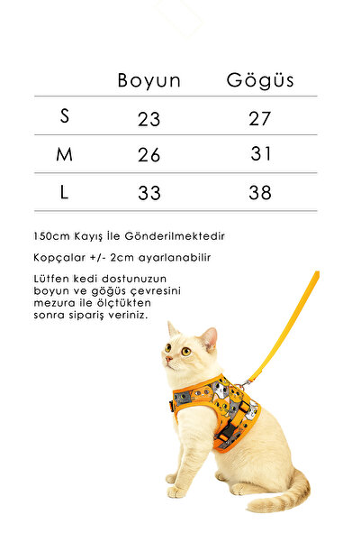 minial KAÇIŞ ÖNLEYİCİ KEDİ GEZDİRME TASMASI