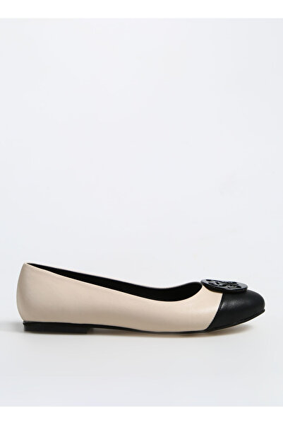 Fabrika Bej-Siyah Kadın Babet REBULY NEW