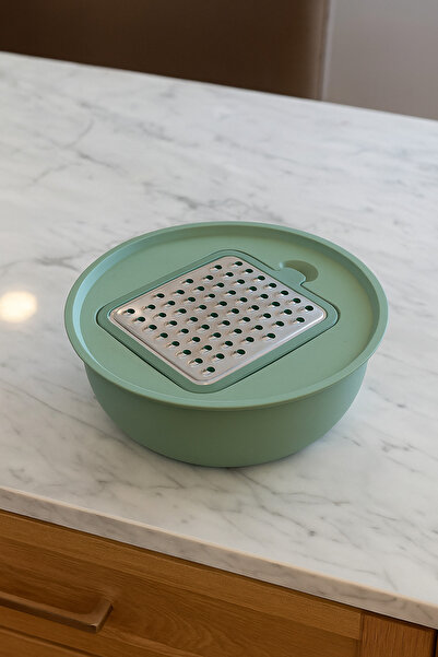 İ&A HOME 4 قطع من أوعية الخلط والتخزين مع مبشرة سعة 2.5 لتر