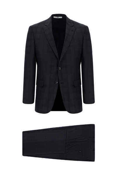 Kiğılı Slim Fit Slim Fit Classic Plaid Suit